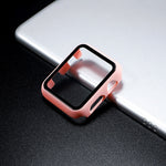 cover For Apple Watch case 44mm 40mm iWatch 42mm 38mm bumper Tempered Glass 44 42 38 42 mm for apple watch series 4 3 5 SE 6